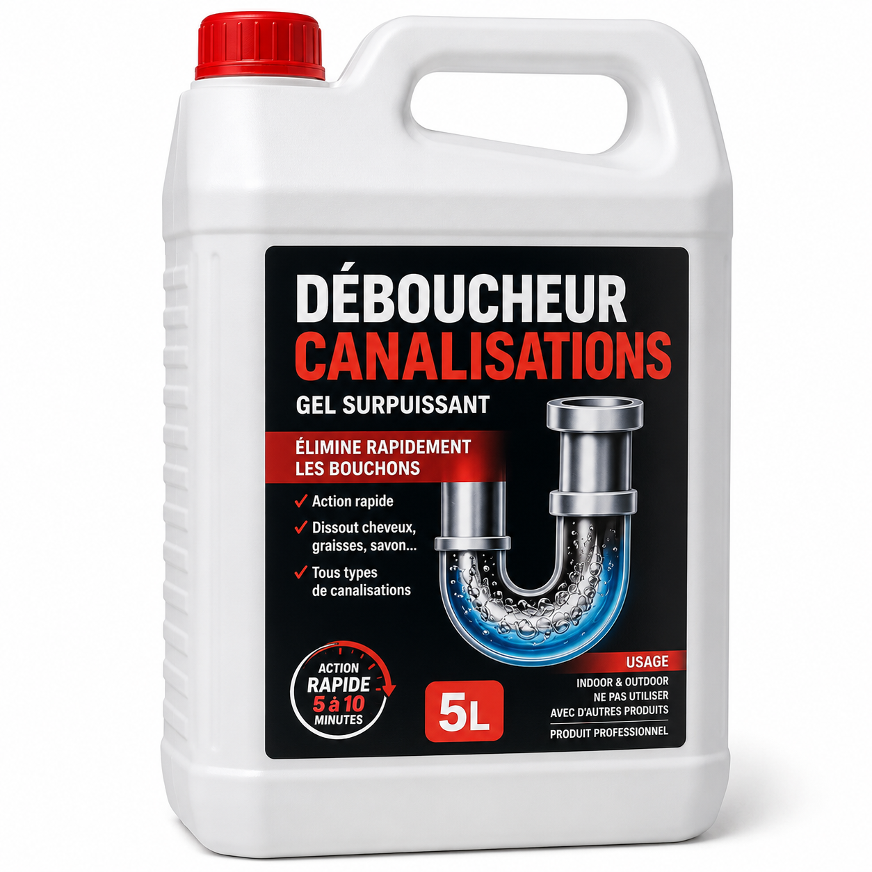 Déboucheur canalisations 5 L