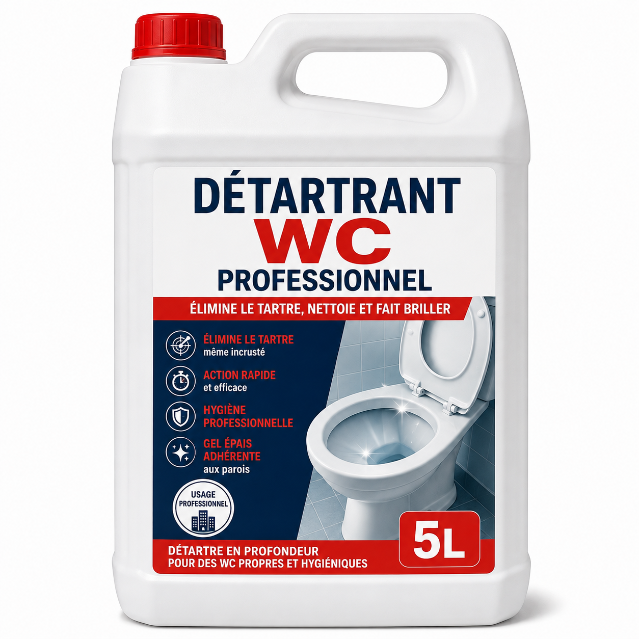 Détartrant WC professionnel 5 L