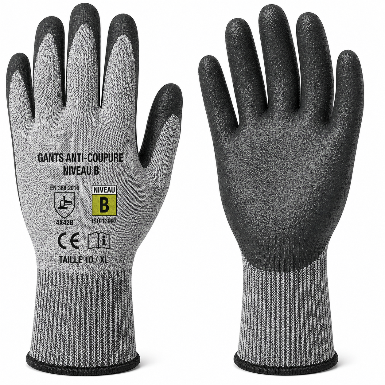 Gants anti-coupure niveau B