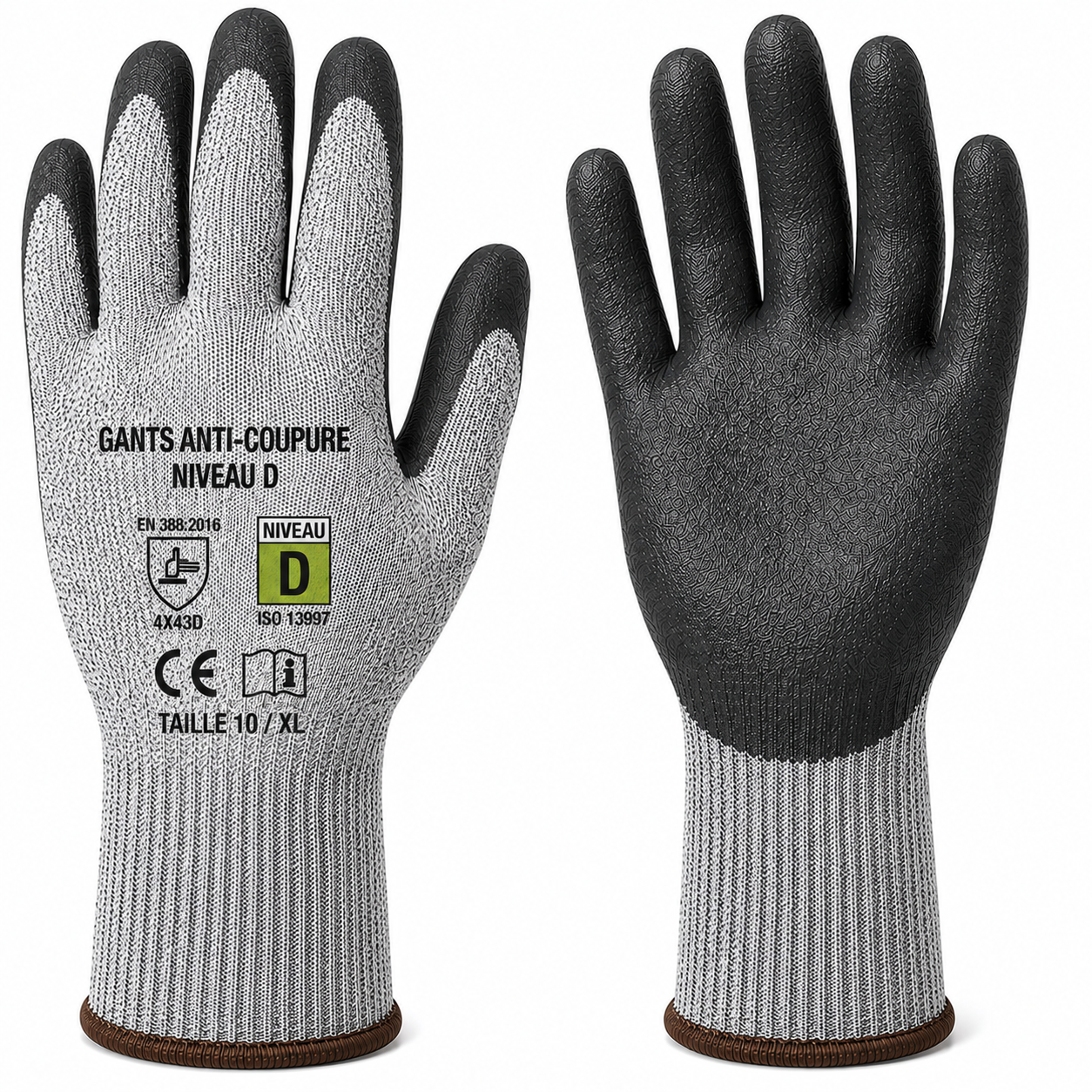 Gants anti-coupure niveau D