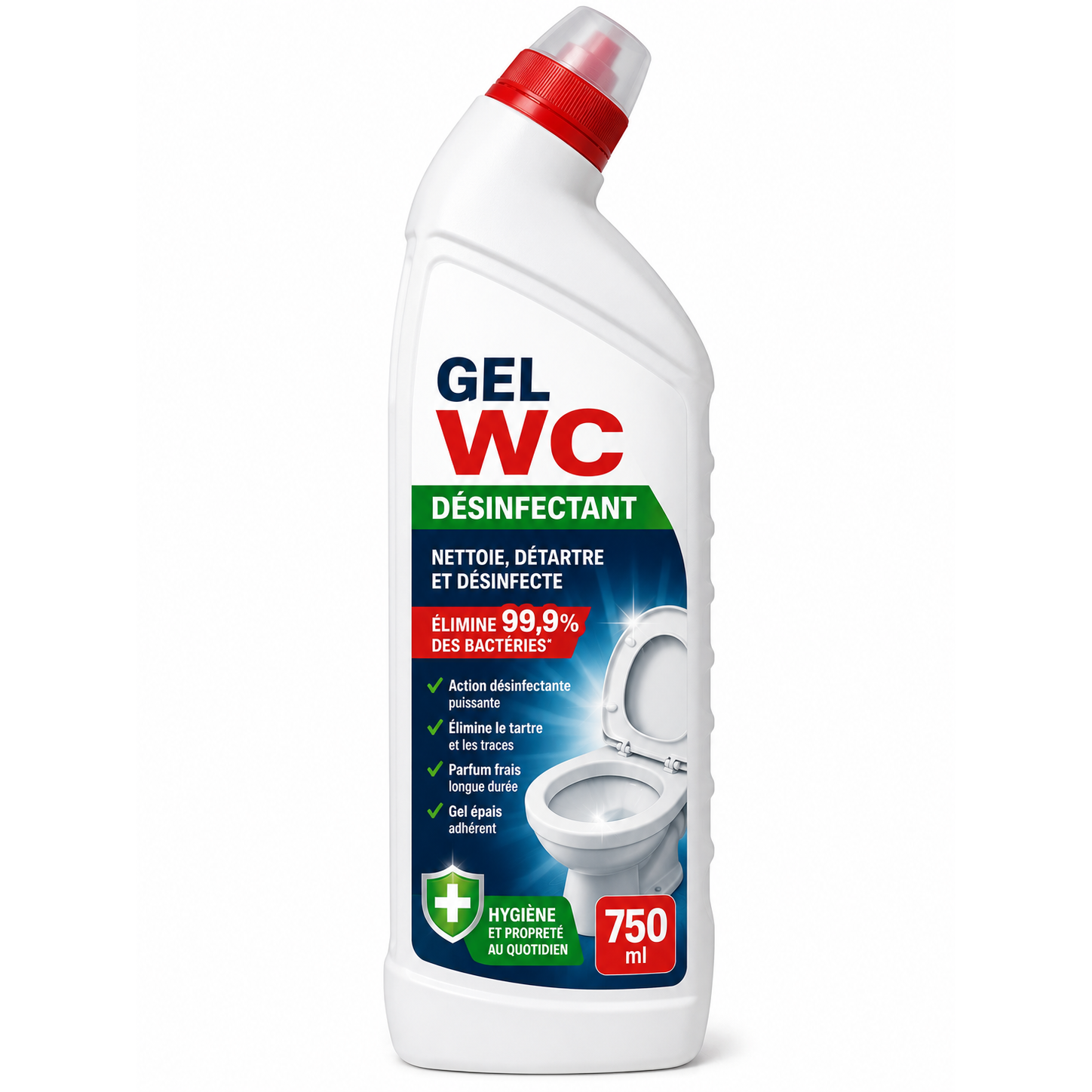 Gel WC désinfectant 750 ml