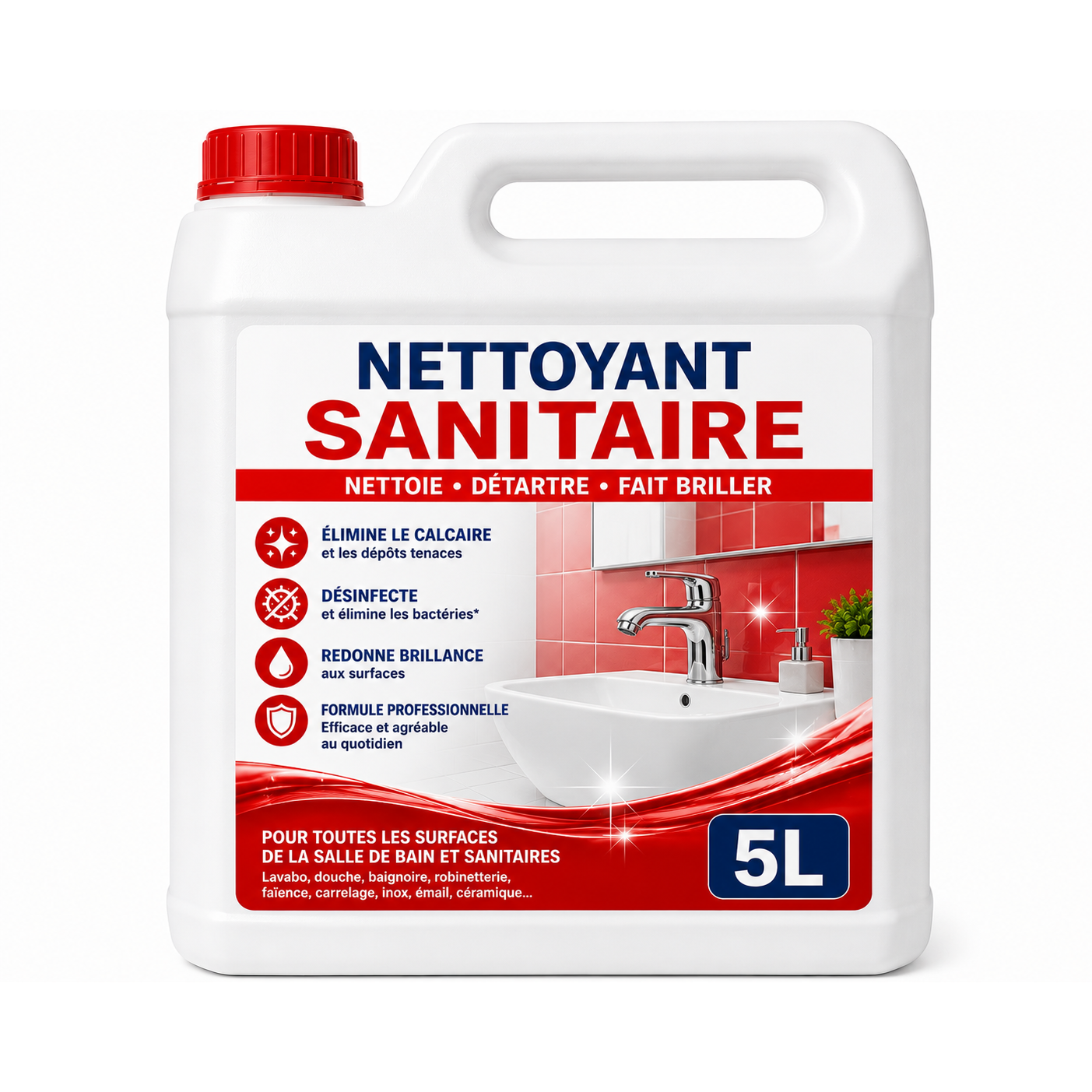 Nettoyant sanitaire 5 L